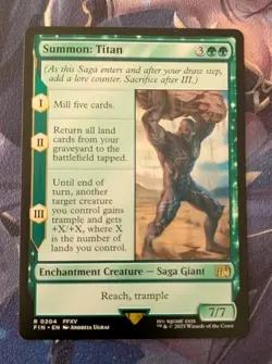 MTG Final Fantasy Rare SUMMON: TITAN NM - Image 1