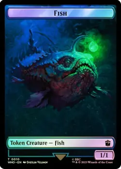 Fish / Food ( #059) Token Surge Foil Doctor Who Commander NM MTG - Image 1