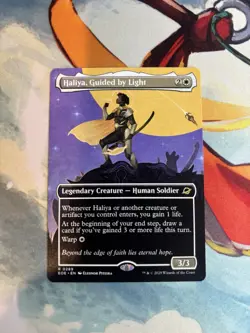 MTG Edge of Eternities TRIUMPHANT BORDERLESS R Haliya, Guided by Light #0289 EOE - Image 1