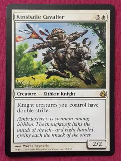 Magic The Gathering MORNINGTIDE KINSBAILE CAVALIER white card MTG - Image 1