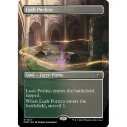LUSH PORTICO (BORDERLESS) X4 Murders At Karlov Manor MKM Magic MTG MINT CARD - Image 1