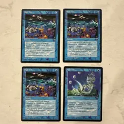Magic the Gathering MTG High Tide Play Set Of 4 Cards - Image 1