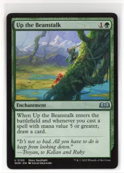 MtG WOE Up the Beanstalk #195 Non-Foil - Image 1