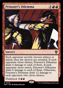 NM Prisoner's Dilemma, MTG, Murders at Karlov Manor, Magic the Gathering, 34 - Image 1
