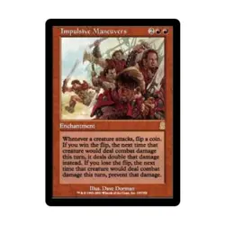WOTC MtG Odyssey Impulsive Maneuvers (R) EX - Image 1