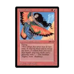 WOTC MtG Arabian Nights Bird Maiden - Dark (C2) EX - Image 1