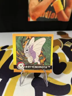 Venomoth #49 Pokemon 1999 Artbox Sticker LP - Image 1