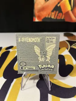 Venomoth #49 Pokemon 1999 Artbox Sticker LP - Image 2