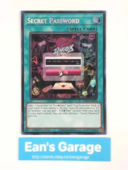YuGiOh Secret Password 1st Edition RA04-EN095 Platinum Rare - MN - Image 1