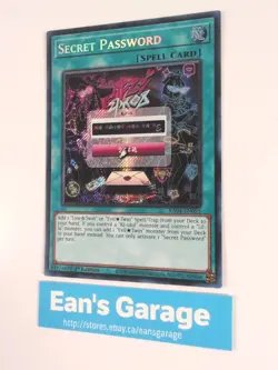 YuGiOh Secret Password 1st Edition RA04-EN095 Platinum Rare - MN - Image 3