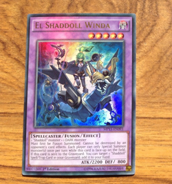 Yugioh-El Shaddoll Winda-Ultra Rare-1st Edition-MP15 EN093 (LP). Free UK Postage - Image 1