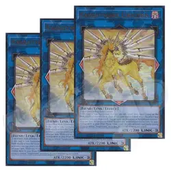 Yugioh - Knightmare Unicorn x 3 - 1st Edition Ultra Rare NM - Free Holo Card - Image 1