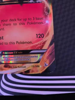 Charizard EX 11/106 Flashfire Holo Jumbo Oversized Card - Image 2
