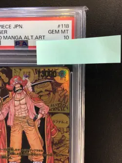 PSA10 Gol D. Roger OP09-118 SEC One Piece Card Game BANDAI Japan - Image 3
