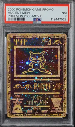 2000 Pokemon Ancient Mew PSA 7 NM Pokemon Movie Game Promo Double Holo Card - Image 3