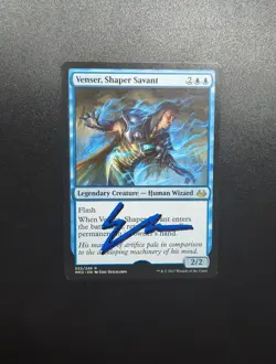 MTG Artist Proof Signed Venser, Shaper Savant Modern Masters 2017 EDH Magic - Image 1