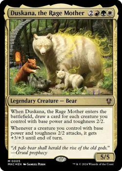 NM Foil Duskana, the Rage Mother, MTG, Murders at Karlov Manor, Magic, 5 - Image 1