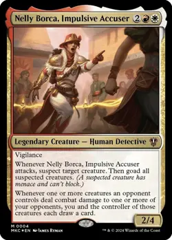 NM Foil Nelly Borca, Impulsive Accuser, MTG, Murders at Karlov Manor, Magic, 4 - Image 1