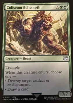 Coliseum Behemoth FIN Final Fantasy MTG Card - Image 1