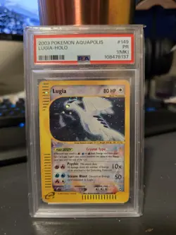 Pokemon Lugia Aquapolis Crystal Type Holo Rare #149 PSA 1 - Image 1