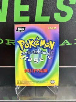 Topps Pokemon TV Animation 1999 Series 1 Ivysaur #02 (E2 of 12) Holo Card - Image 2