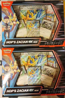 x2 Pokemon TCG Hop’s Zacian EX Sealed Boxes - Image 1