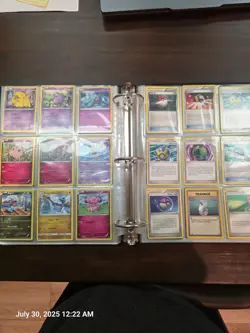 Roughly 200 random assorted pokemon cards in a binder - Image 3