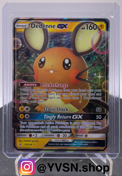 Pokemon SM-Unbroken Bonds Dedenne GX 57/214 NM - Image 1