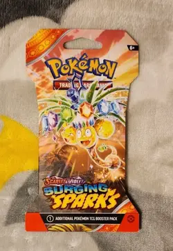 Pokemon Surging Sparks Booster Pack 10 Cards SEALED - Image 1