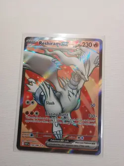 Reshiram ex 158/086 Full Art Ultra Rare White Flare Pokemon TCG Pack Fresh NM - Image 2