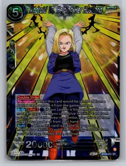 Dragon Ball Super Card Game Power Absorbed #BT20-041 SR Android 18 - Image 1