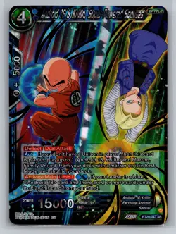 Dragon Ball Super Card Game Power Absorbed #BT20-043 SR Android 18 & Krillin - Image 1