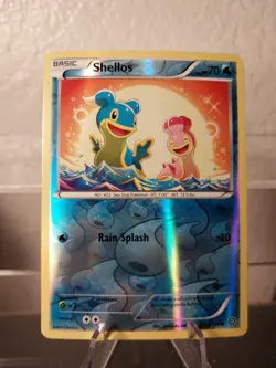 Pokemon - Steam Siege - Shellos 28/114 Reverse Holo LP/NM Card - Image 1