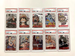 One Piece 25th Anniversary Premium Card Set PSA10 Sequential Straw Hat Crew - Image 1