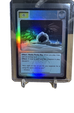 Magi Nation Duel - Vrak FOIL - Voice of the Storms CCG Card - Image 1