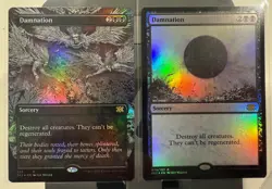 Magic MTG Double Masters DAMNATION Foil Extended Art NrMint 2x Card - Image 1