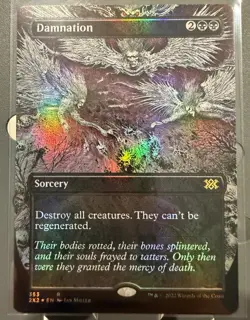 Magic MTG Double Masters DAMNATION Foil Extended Art NrMint 2x Card - Image 2