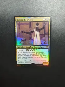 MTG Artist Proof Signed Tymna the Weaver Commander 2016 Foil - Image 1