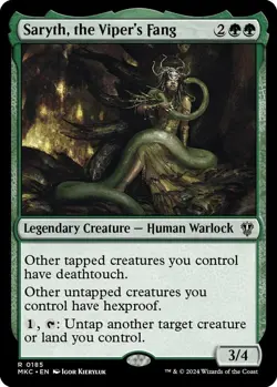 NM Saryth, the Viper's Fang, MTG, Murders at Karlov Manor, Magic the Gathering, - Image 1