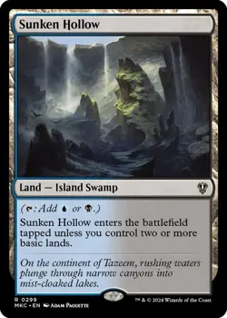 NM Sunken Hollow, MTG, Murders at Karlov Manor, Magic the Gathering, 299 - Image 1
