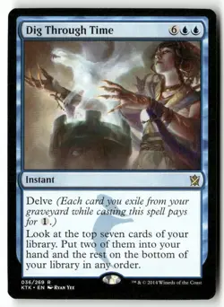 Dig Through Time - Khans of Tarkir MTG NM - Image 1
