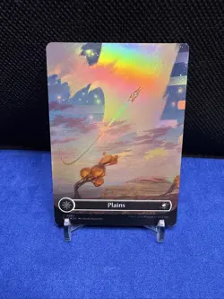 Plains- Edge of Eternity Borderless Galaxy Foil MTG-NM - Image 1