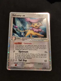 2006 Pokemon EX Crystal Guardians CG Delcatty ex Rare Reverse Holo ex #91 - Image 1
