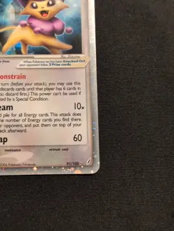 2006 Pokemon EX Crystal Guardians CG Delcatty ex Rare Reverse Holo ex #91 - Image 5