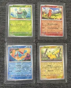 Pokemon Costco 151 Cosmo Foil Promo Set Pikachu Squirtle Charmander Bulbasaur - Image 3