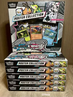 [Lot of 6] Pokemon Black Bolt And White Flare Unova Poster Collection - Sealed - Image 1