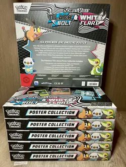 [Lot of 6] Pokemon Black Bolt And White Flare Unova Poster Collection - Sealed - Image 2