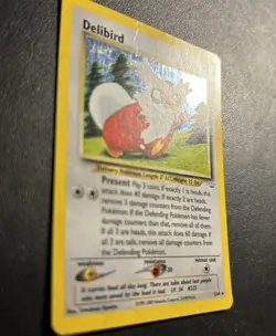 Delibird 5/64 Neo Revelation Pokemon Card Holo Rare Moderately Played MP + - Image 2