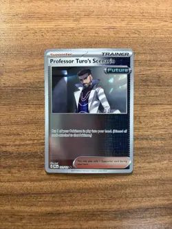 💎Professor Turo's Scenario 121/131 Pokemon Prismatic Evolutions - Reverse Holo - Image 1
