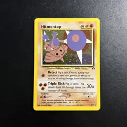 Hitmontop 3/75 Neo Discovery Unlimited Pokemon Card Holo Rare Lightly Played - Image 1